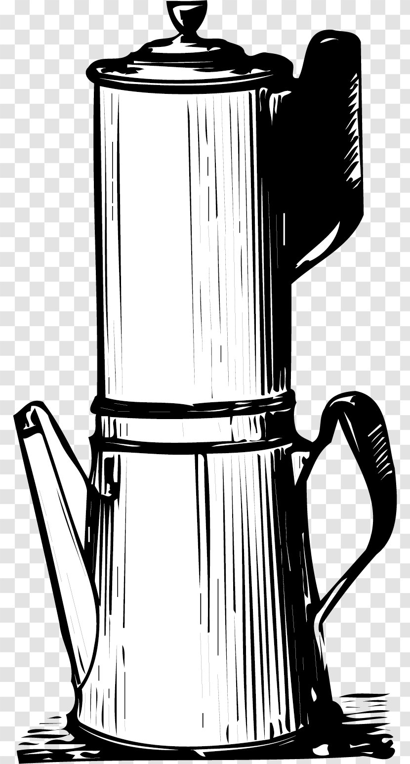 Coffee Kettle - Stovetop - Chimney Vector Material Transparent PNG