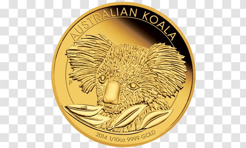 Perth Mint Koala Proof Coinage Gold Coin - Flower - Koalas Australia Transparent PNG