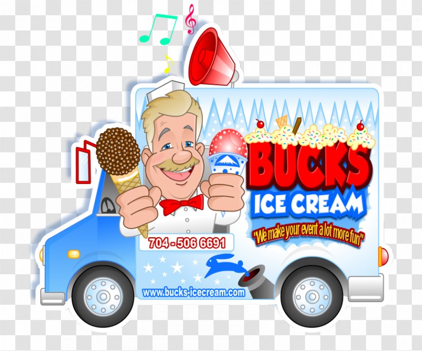 Bucks Ice Cream Car Van Vehicle - Shave - Truck Transparent PNG