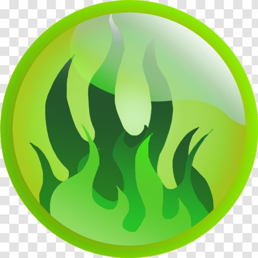 Light Elemental Fire Green Transparent PNG