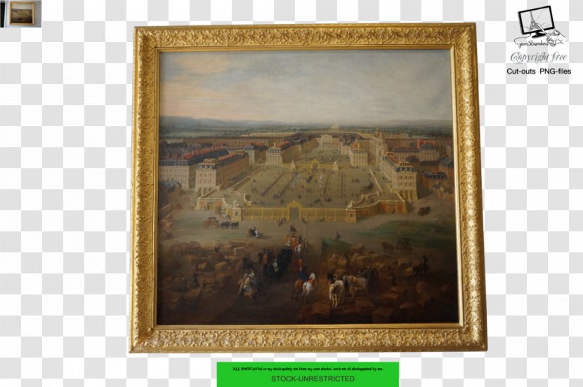 Palace Of Versailles Painting Picture Frames Antique Wood Transparent PNG