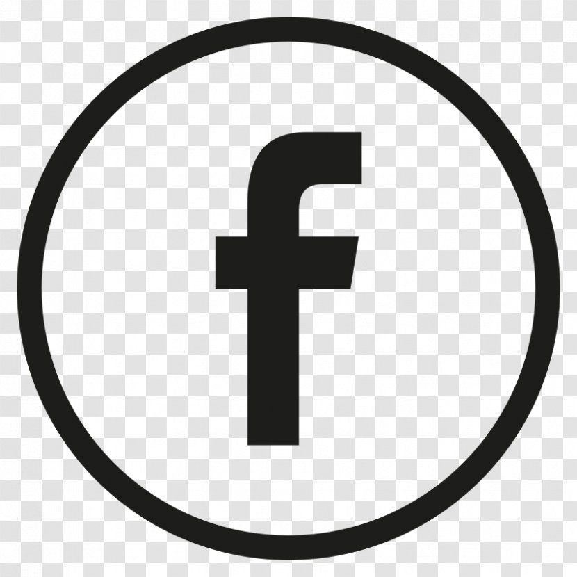 Facebook Symbol Button Social Media - White Transparent PNG