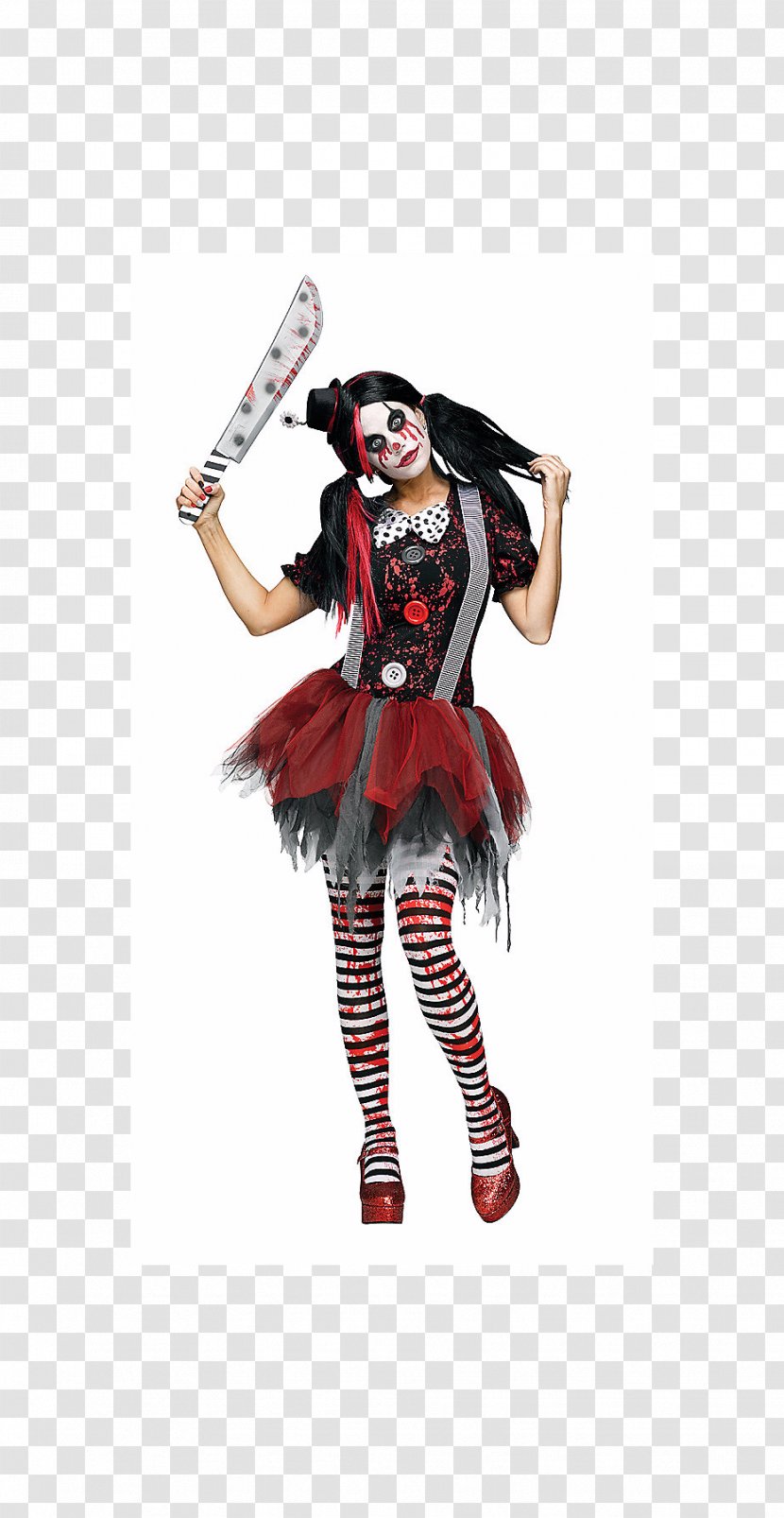 Halloween Costume Spirit Evil Clown Woman Transparent PNG