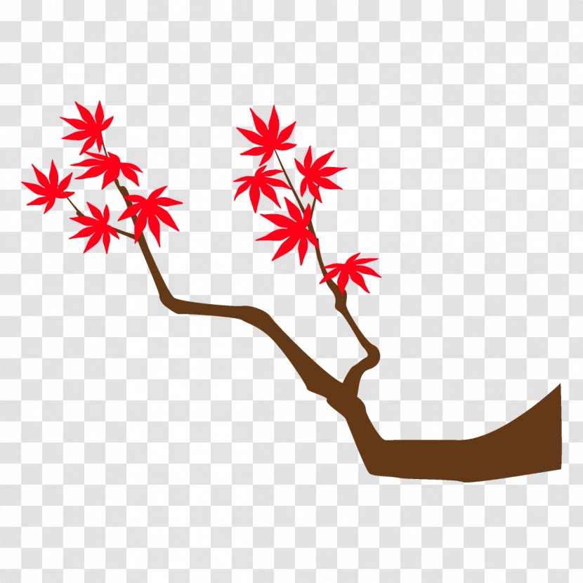 Maple Branch Leaves Autumn Tree Transparent PNG