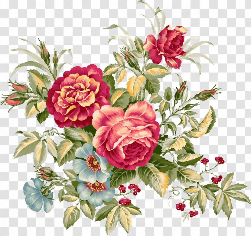 Paper Flower Bouquet Garden Roses Watercolor: Flowers - Painting - Peony Transparent PNG