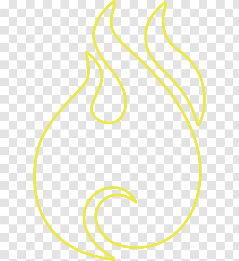 Line Art Circle Clip - Number - Yellow Flame Transparent PNG