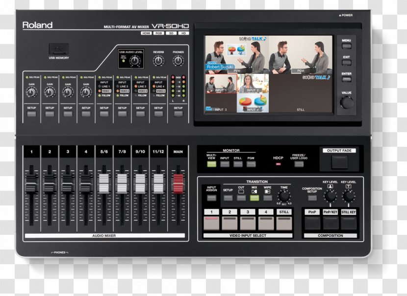 Audio Mixers Vision Mixer Streaming Media High-definition Television - System Transparent PNG