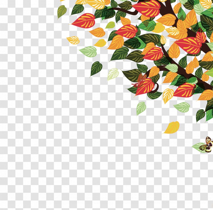 Bxe0ner - Flower - Autumn Leaves Transparent PNG
