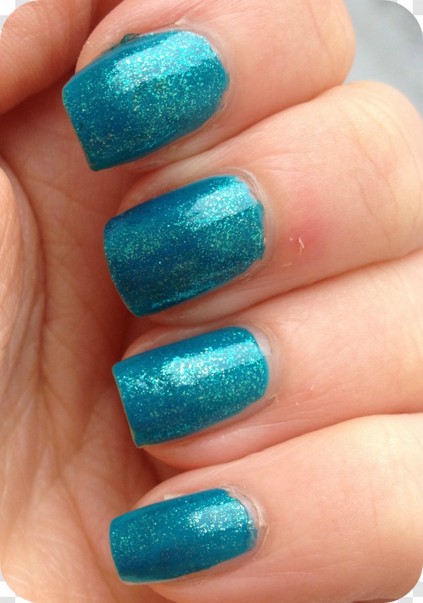 Turquoise Nail Polish Teal Finger Transparent PNG