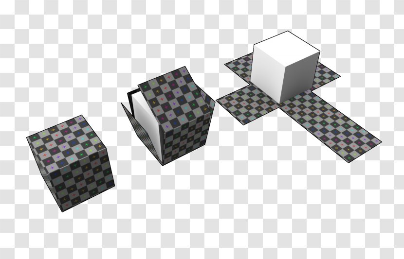 UV Mapping Texture Cube 3D Modeling Computer Graphics - Necktie - Origami Effect Transparent PNG