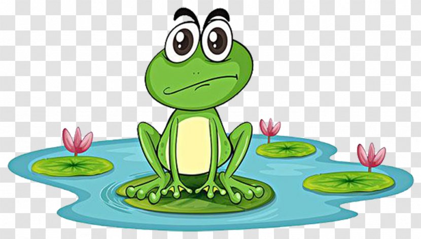 Edible Frog Pond Clip Art - Cartoon - Frogs Transparent PNG
