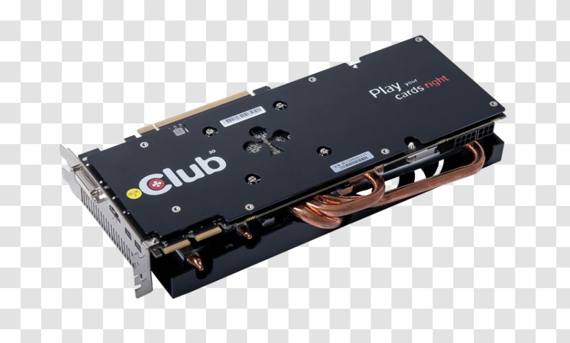Graphics Cards & Video Adapters Club 3D AMD Radeon R9 270X 280 - Computer Component Transparent PNG