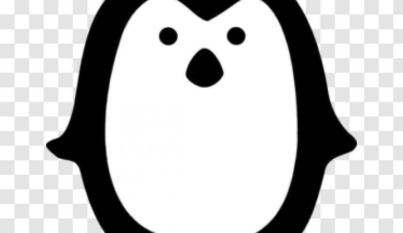 Bird Line Drawing - Penguin - Smile Transparent PNG