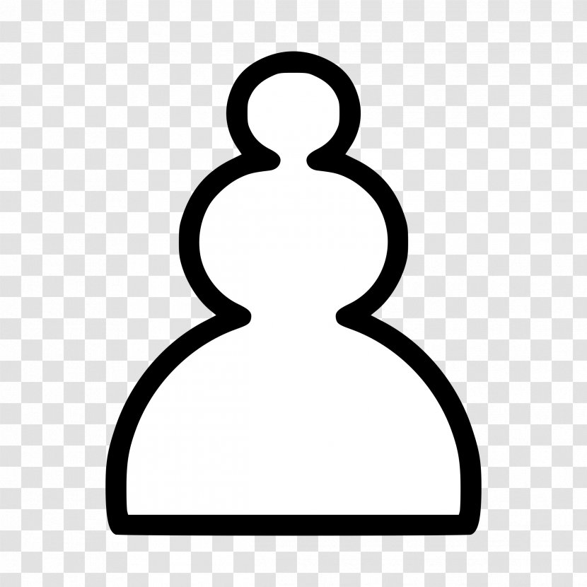 Chess Piece Black & White Pawn And In - Rook - Pisces Transparent PNG