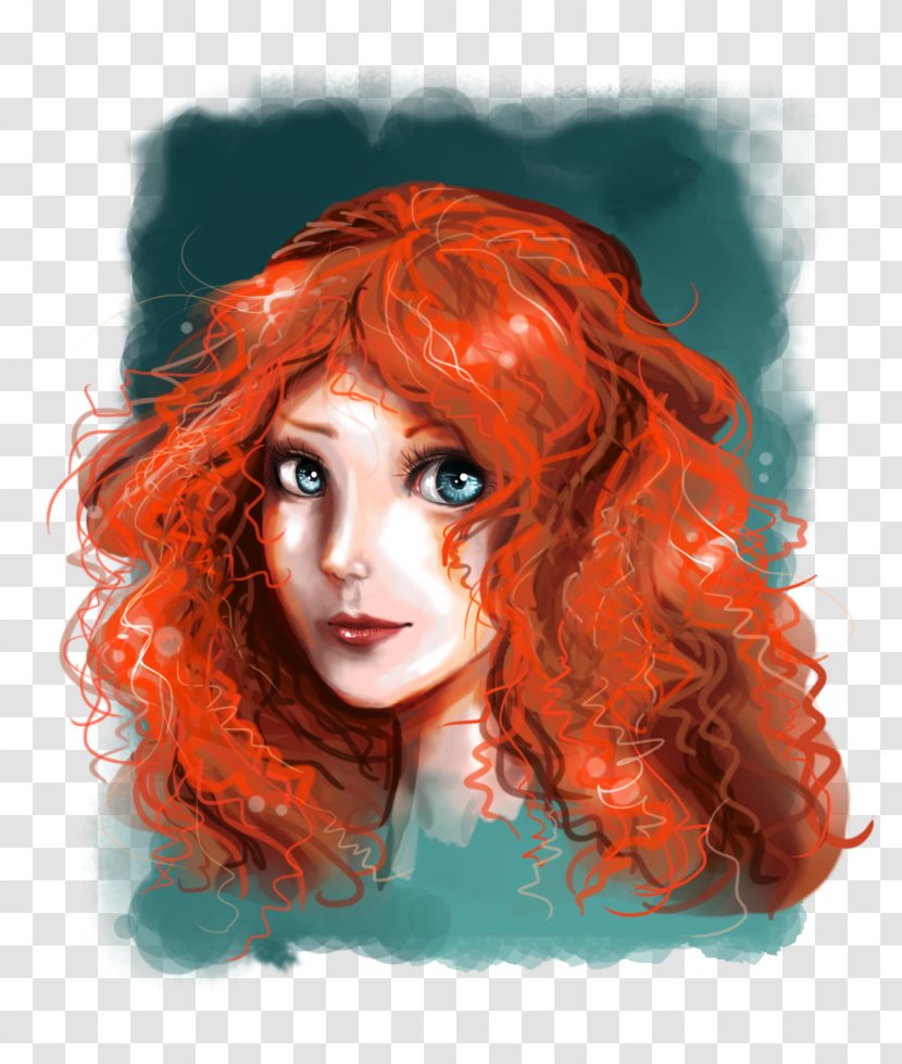 merida brave portrait disney princess deviantart brown hair transparent png merida brave portrait disney princess