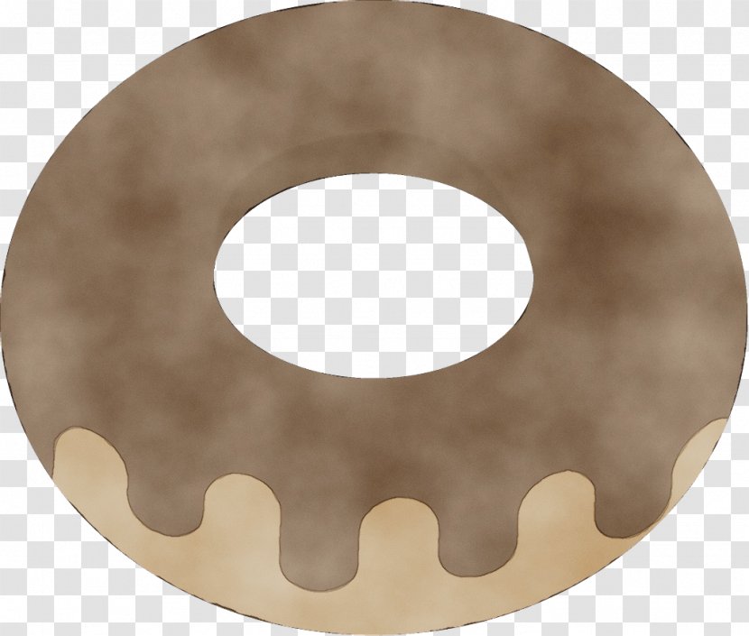 Circle Doughnut Beige Metal - Watercolor Transparent PNG