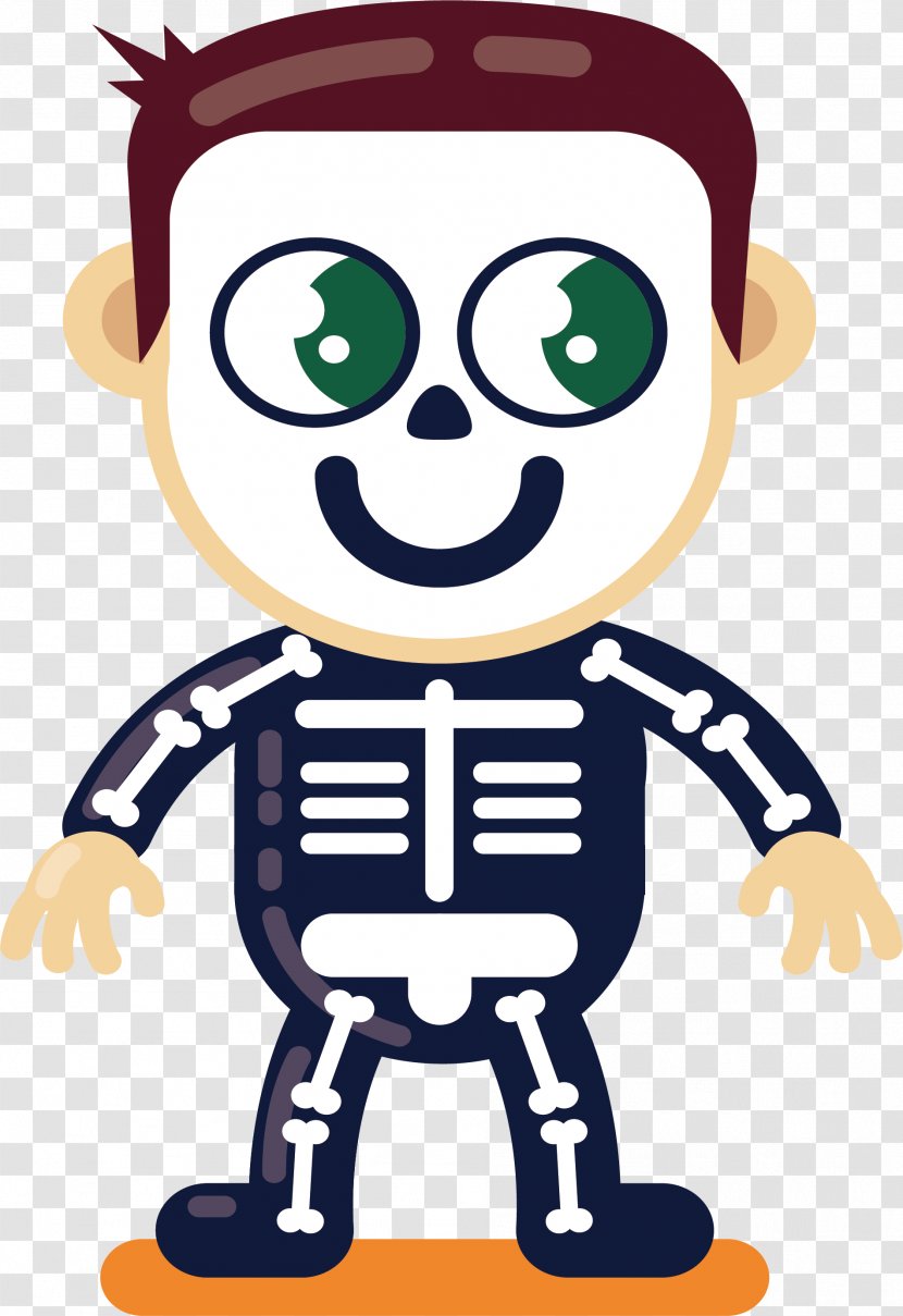 Skeleton Skull Clip Art - Halloween Transparent PNG