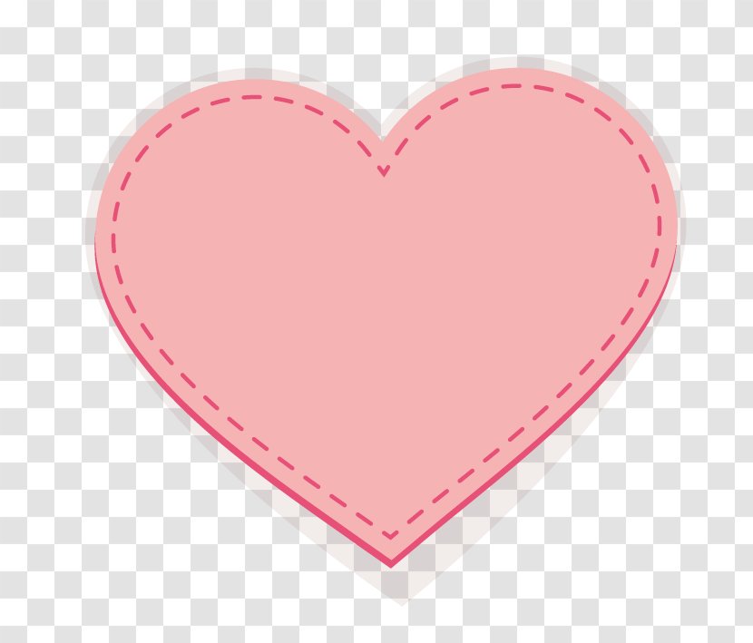 Product Design Heart Pink M - Stitches Transparent PNG