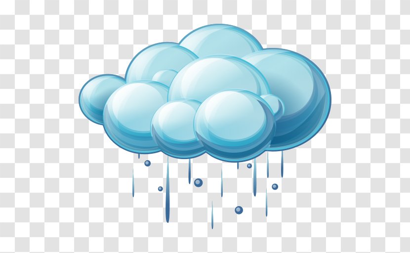 Rain Cloud - Blue - Royalty Transparent PNG