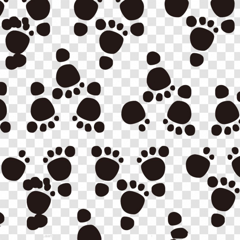 Black And White - Footprint - Free Matting Footprints Transparent PNG