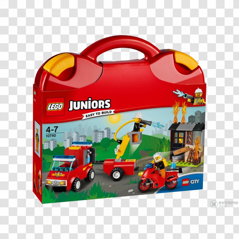 LEGO 10740 Juniors Fire Patrol Suitcase Lego City Toy - Minifigure Transparent PNG