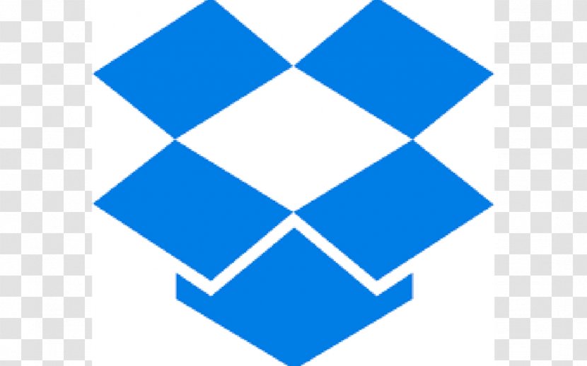 Dropbox Download Cloud Storage - Electric Blue Transparent PNG