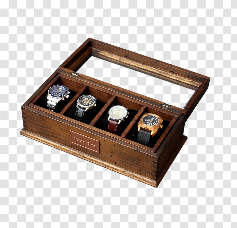 Wooden Box Watch Drawer Wallet - Gift - Boxes Goods Transparent PNG