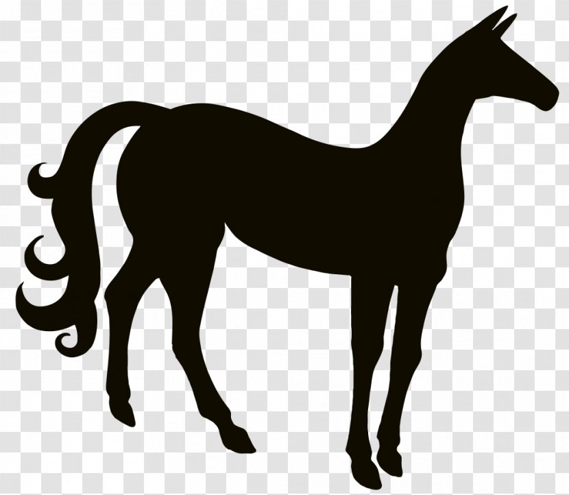 Unicorn Silhouette Horse Clip Art - Pony Transparent PNG