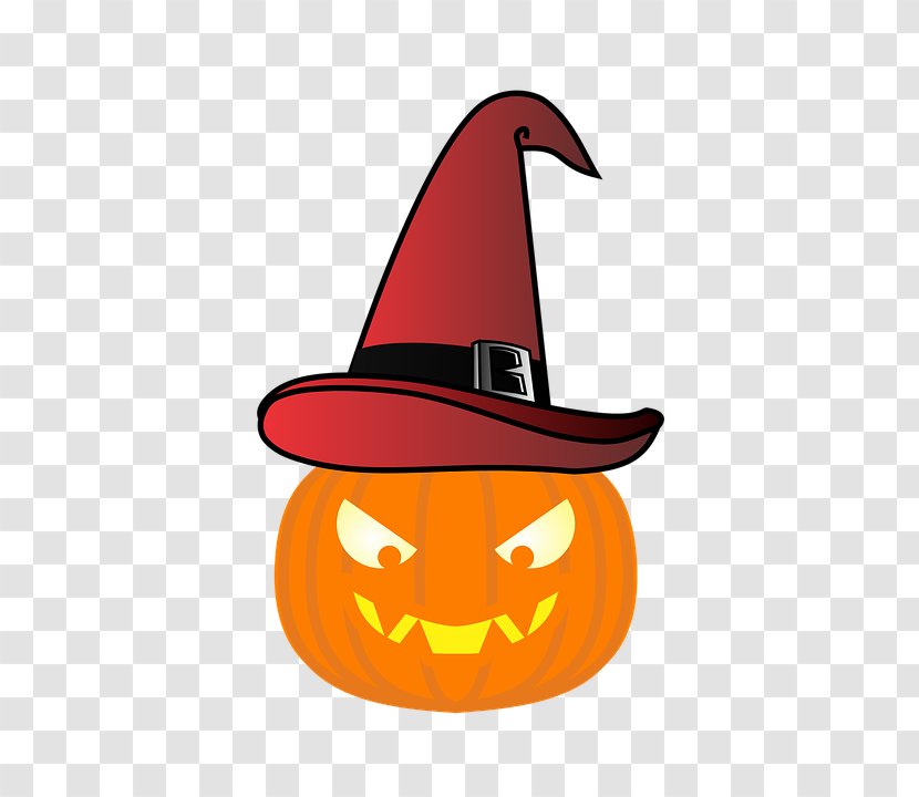 Jack-o'-lantern Pumpkin Hat Cucurbita Clip Art - Witch Transparent PNG
