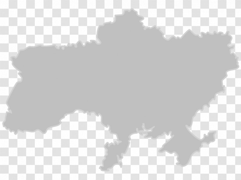 Ukraine Blank Map - Sky Transparent PNG