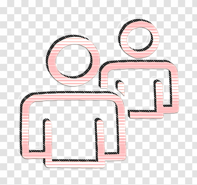 Two Icon Users Couple Hand Drawn Outlines Icon Hand Drawn Icon Transparent PNG