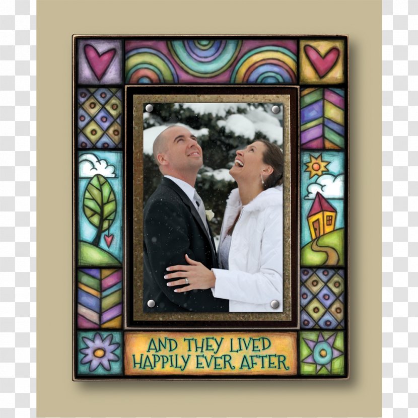 Picture Frames Stained Glass Beveled - Island Art - Happily Ever After Transparent PNG