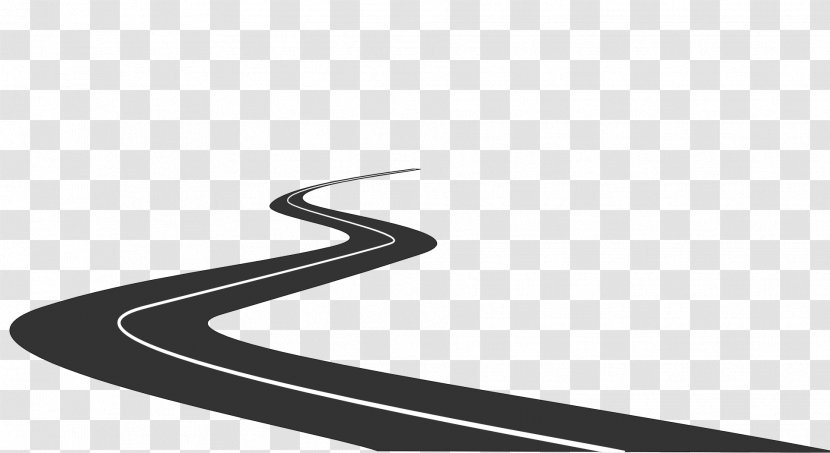 Line Product Design Highway Font Angle - Black M - Map Route Transparent PNG