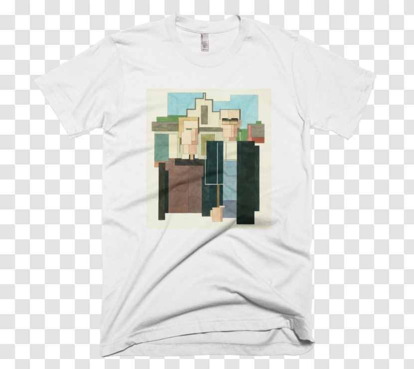 T-shirt Hoodie Clothing Fashion - T Shirt - Hand-painted City Building Transparent PNG