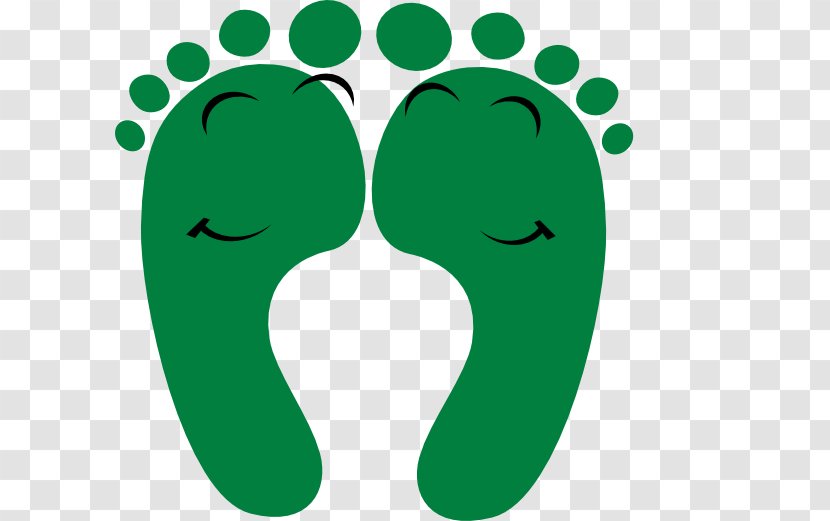 Foot YouTube Clip Art - Green - Happy Feet Transparent PNG