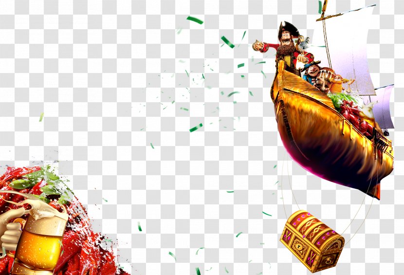 Download - Boat - Floating Pirate Ship Transparent PNG