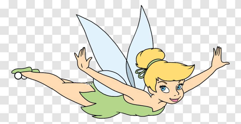 Tinker Bell Peter Pan Disney Fairies Flying Clip Art - Fictional Character - Silhouette Transparent PNG