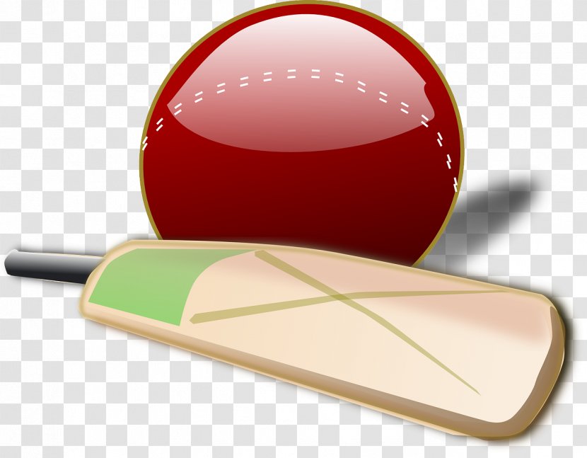 Cricket Bat Ball Batting - Baseball Transparent PNG