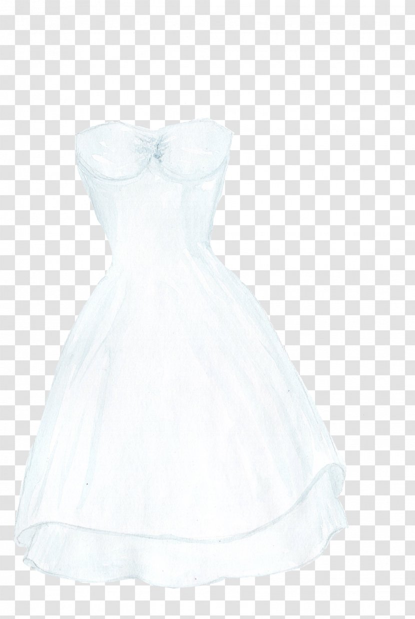Cocktail Dress Wedding White Satin - Bridal Clothing Transparent PNG