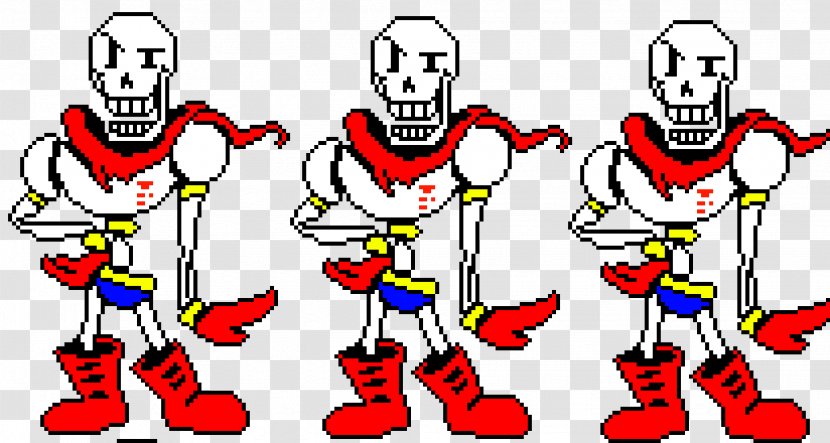 Pixel Art Undertale - Sprite - Papyrus Transparent PNG