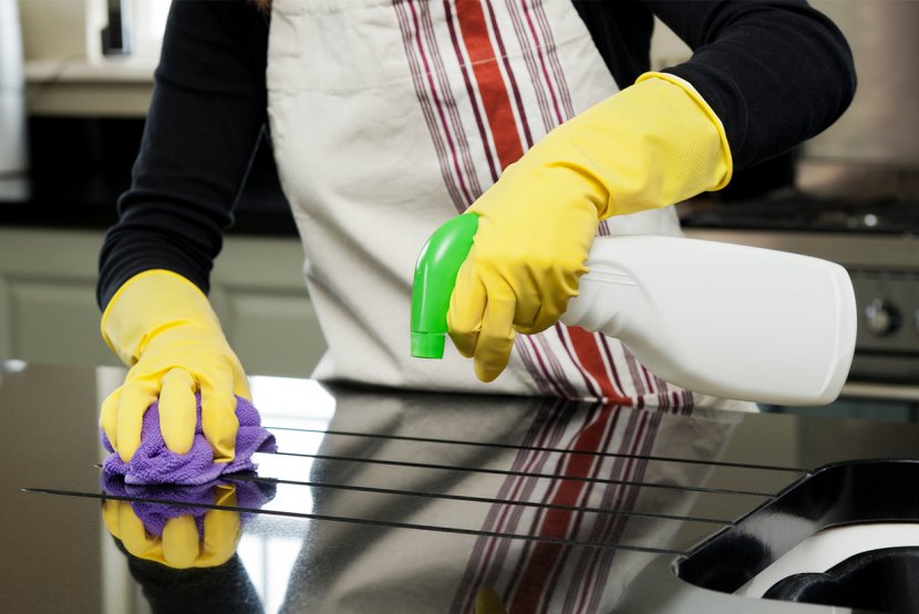 Kitchen Cleaning Cleaner Maid Service Countertop - Hand Transparent PNG