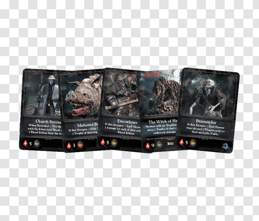 Bloodborne Card Game Set Board - Advertising Transparent PNG