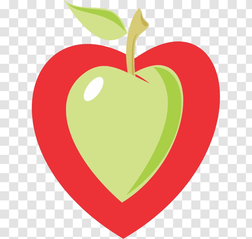 Apple Heart Clip Art - Food Transparent PNG