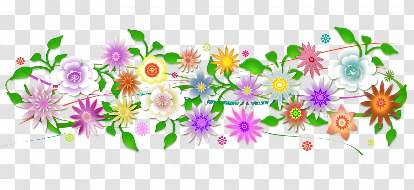 Floral Design Paper Birthday Flower Garland - Architect Transparent PNG
