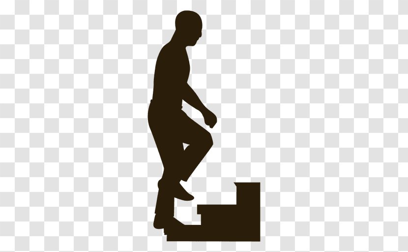 Silhouette Stairs Climbing Person - Joint Transparent PNG