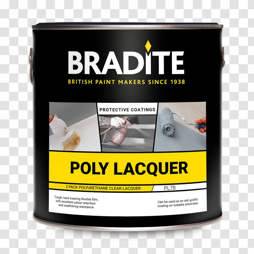 Material Bradite DP5 Floor Paint Sherwood Green Brand Dark Grey 2.5L BL048208J Low Slip BL04845 - Lacquer Transparent PNG