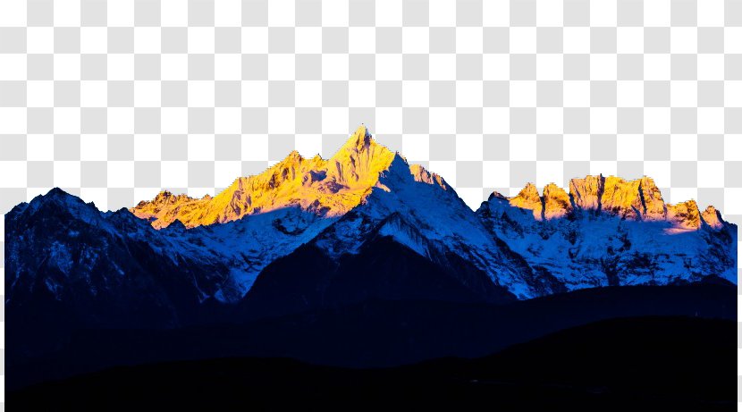 Meili Snow Mountains Mount Gongga Xueshanxiang U85cfu533au516bu5927u795eu5c71 Wallpaper - Yunnan - Mountain Transparent PNG