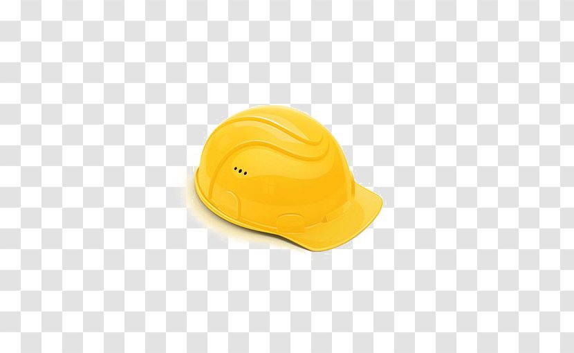 Hard Hat Cap Yellow - Personal Protective Equipment - Safety Helmet Without Button Transparent PNG
