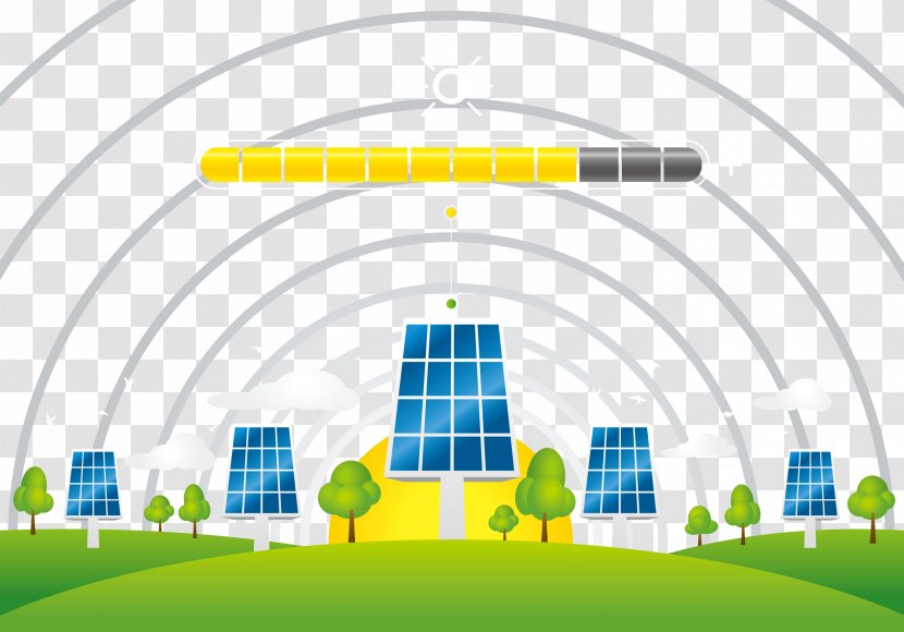 United Arab Emirates Solar Energy Panel Renewable - Technology - Blue Panels And Yellow Sun Transparent PNG