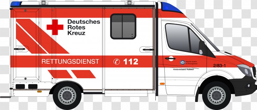 Ambulance Emergency Vehicle Car Motor - Three-dimensional Clipart Transparent PNG